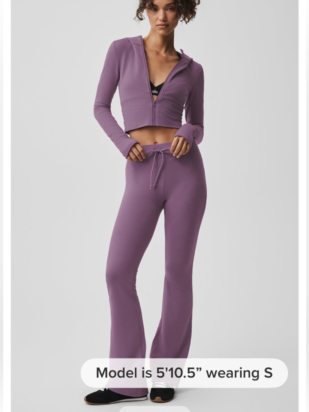 ALO Yoga Sway Bootcut Sweatpants-Plum-M-NWT